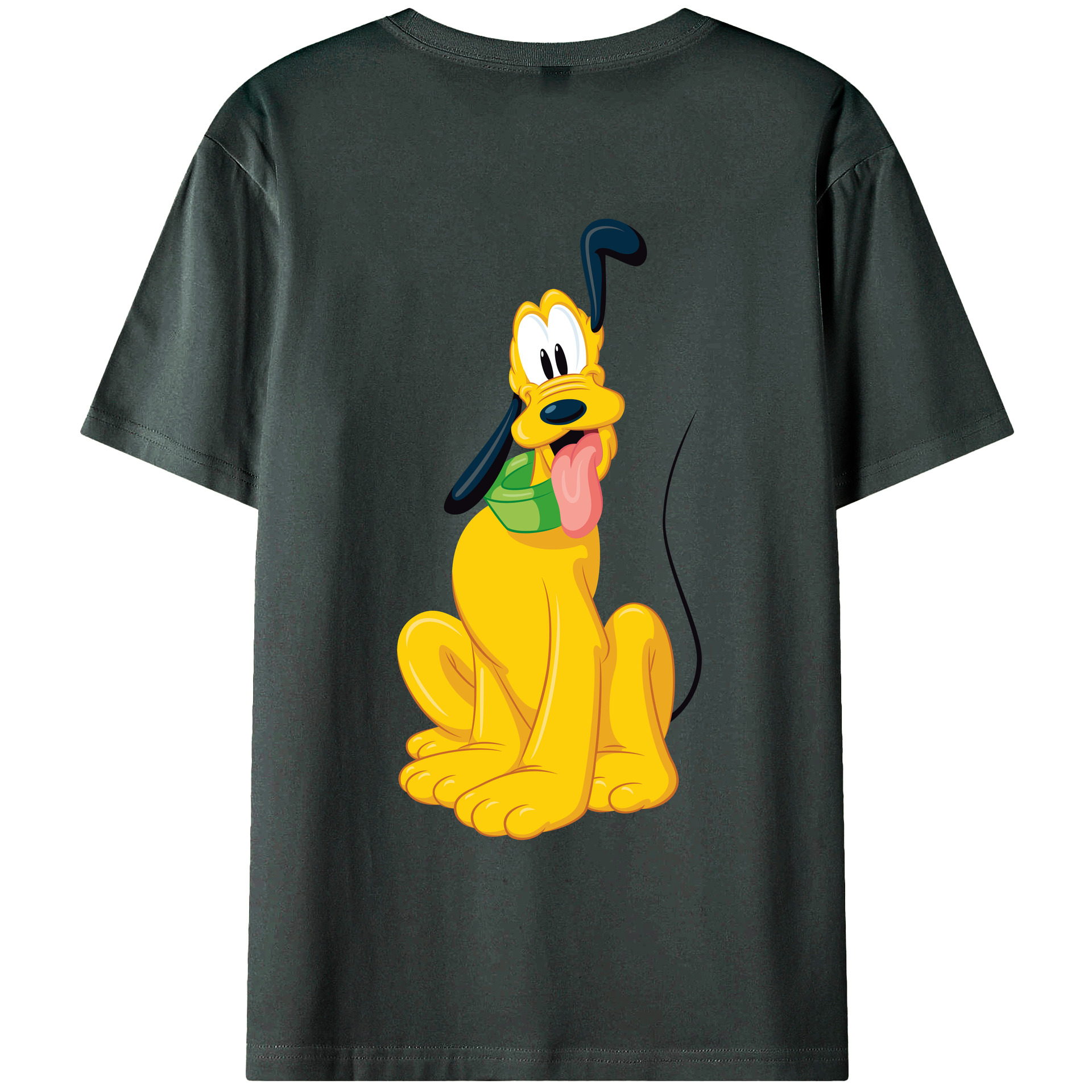 ミッキーマウス Mickey Mouse 綿100％ メンズ半袖Tシャツ（バックプリント） 通気性